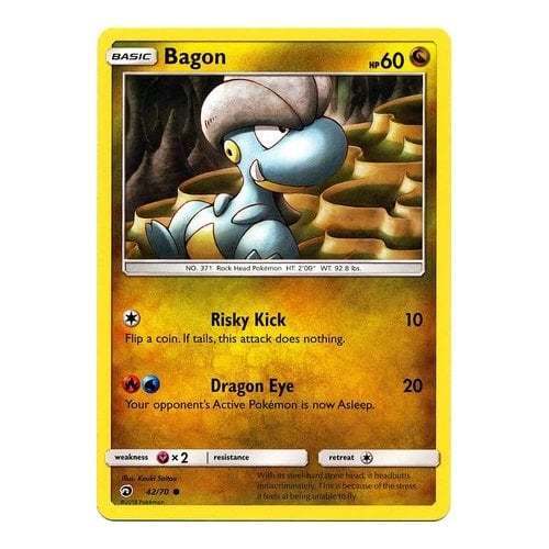 Bagon 42/70 Common Reverse Holo Pokemon Card (Dragon Majesty) — Titan Cards  Ltd