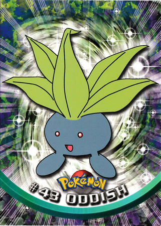 Oddish #43 Topps Series 1 Pokemon Card