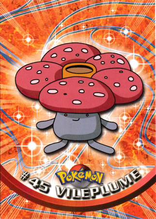 Vileplume #45 Topps Series 1 Pokemon Card