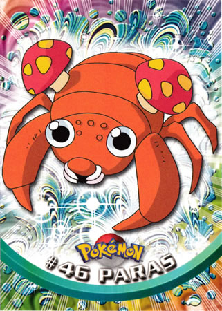 Paras #46 Topps Series 1 Pokemon Card