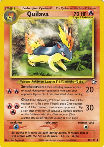 Quilava 47/111 Uncommon Pokemon Card (Neo Genesis)