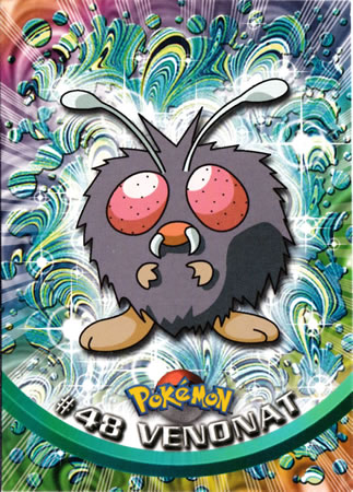 Venonat #48 Topps Series 1 Holo Pokemon Card