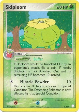 Skiploom 49/109 Uncommon Pokemon Card (EX Team Rocket Returns)