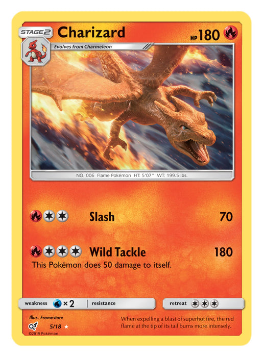 Charizard 5/18 Rare Pokemon Card (Detective Pikachu)