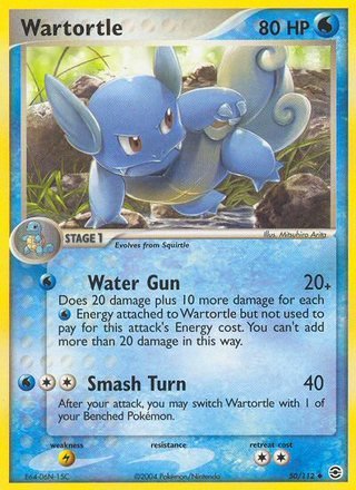 Wartortle 50/112 Uncommon Pokemon Card (EX FireRed & LeafGreen)