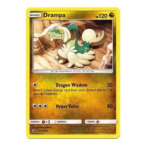 Drampa 51/70 Uncommon Pokemon Card (Dragon Majesty) — Titan Cards Ltd