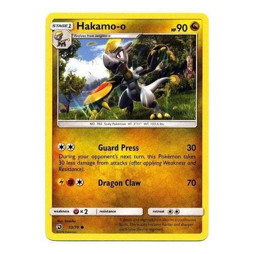 Hakamo-o 53/70 Uncommon Pokemon Card (Dragon Majesty) — Titan Cards Ltd