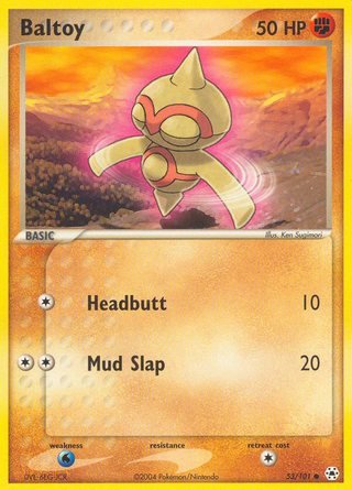 Baltoy 53/101 Common Pokemon Card (EX Hidden Legends)