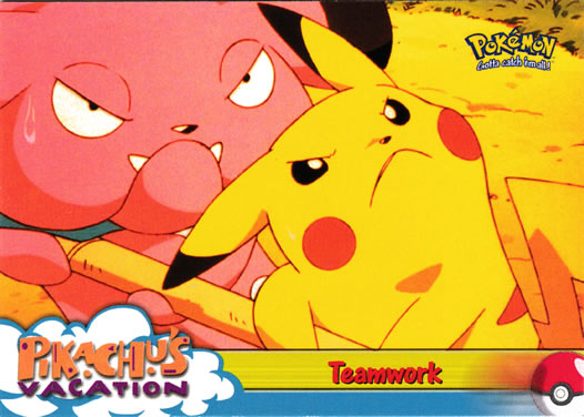 Teamwork 54 - Pikachu's Vacation Topps Holo Card