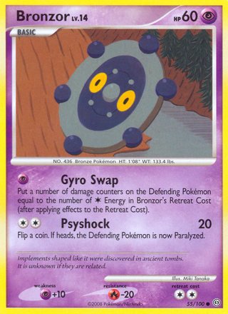 bronzor pokemon card Bronzor 55/100 Common Pokemon Card (Stormfront) — Titan Cards Ltd