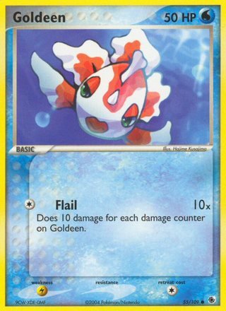 Goldeen 55/109 Common Pokemon Card (EX Ruby & Sapphire)