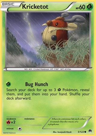 Kricketot 5/122 Common Pokemon Card (XY BREAKPoint)