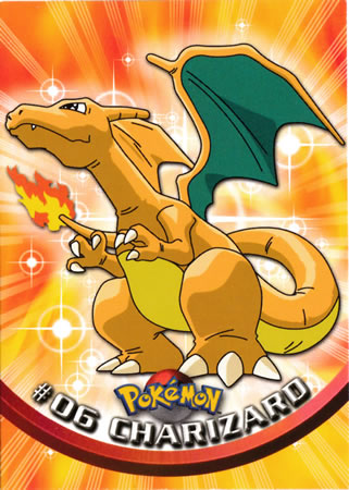 Charizard #6 Topps Series 1 Pokemon Card