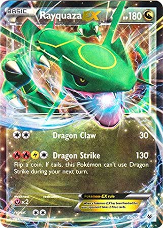 Rayquaza EX 60/108 Ultra Rare Pokemon Card (XY Roaring Skies)