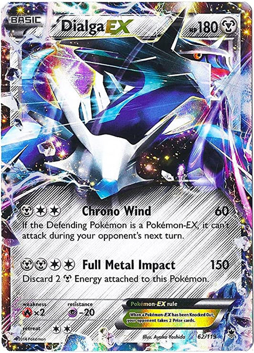 Dialga EX 62/119 Ultra Rare Pokemon Card (XY Phantom Forces)