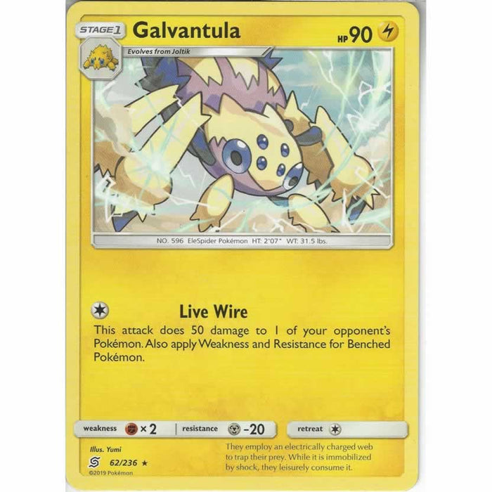 Galvantula 62/236 Rare Pokemon Card (Unified Minds)