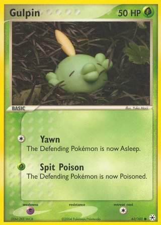 Gulpin 62/101 Common Pokemon Card (EX Hidden Legends)