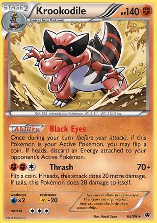 pokemon black and white emerging powers card list Trading Game Single Card Common Sandile 60 Black & White: Emerging Powers