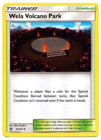 Wela Volcano Park 63/70 Stadium Card (Pokemon Dragon Majesty) — Titan Cards  Ltd