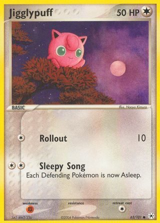 Jigglypuff 63/101 Common Pokemon Card (EX Hidden Legends)