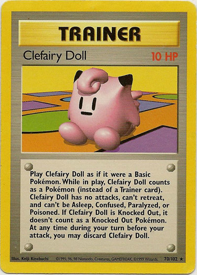 Clefairy Doll 70/102 Rare Pokemon Card (Base Set)