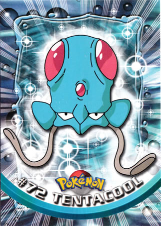 pokemon card tentacool Tentacool #72 Topps Series 1 Pokemon Card