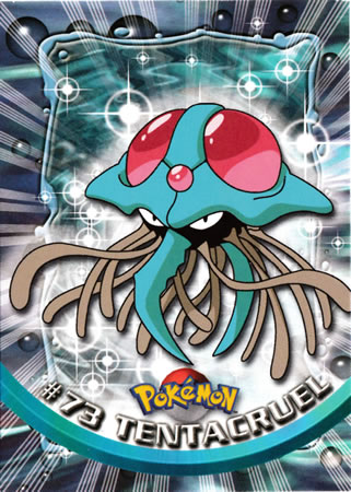 Tentacruel #73 Topps Series 1 Pokemon Card