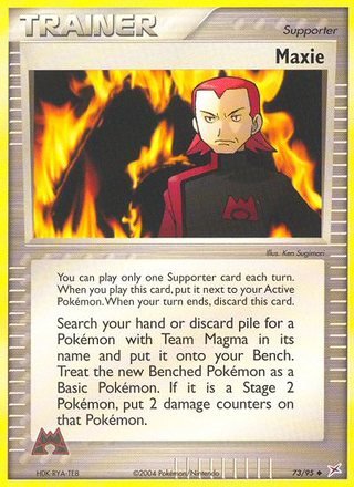 Maxie 73/95 Uncommon Pokemon Card (EX Team Magma vs. Team Aqua)