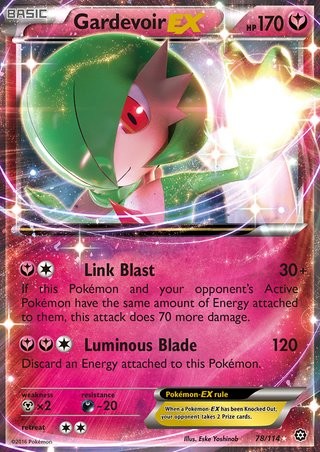 Gardevoir EX 78/114 Ultra Rare Pokemon Card (XY Steam Siege)