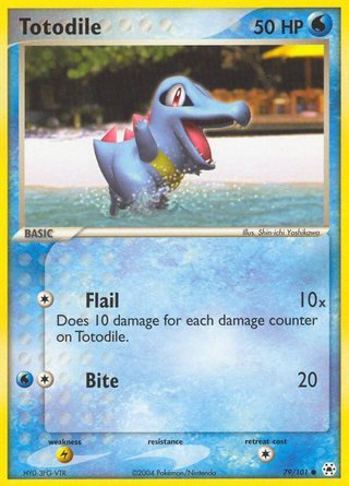 Totodile 79/101 Common Pokemon Card (EX Hidden Legends)