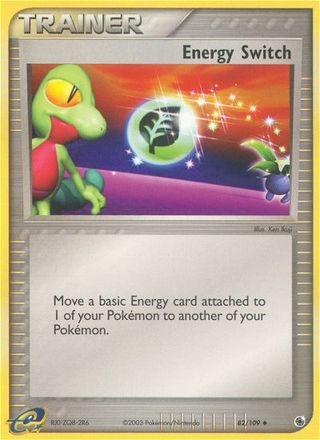 Energy Switch 82/109 Uncommon Reverse Holo Pokemon Card (EX Ruby & Sapphire)