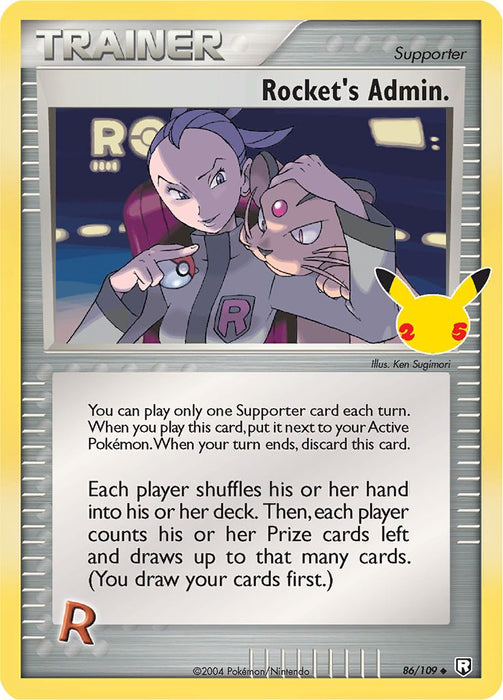 Rocket's Admin 86/109 (EX Team Rocket Returns) Uncommon Pokemon Card (Celebrations Classic Collection)