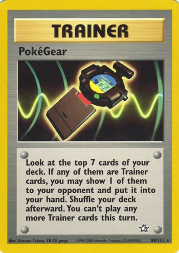 PokéGear 88/111 Rare Pokemon Card (Neo Genesis)