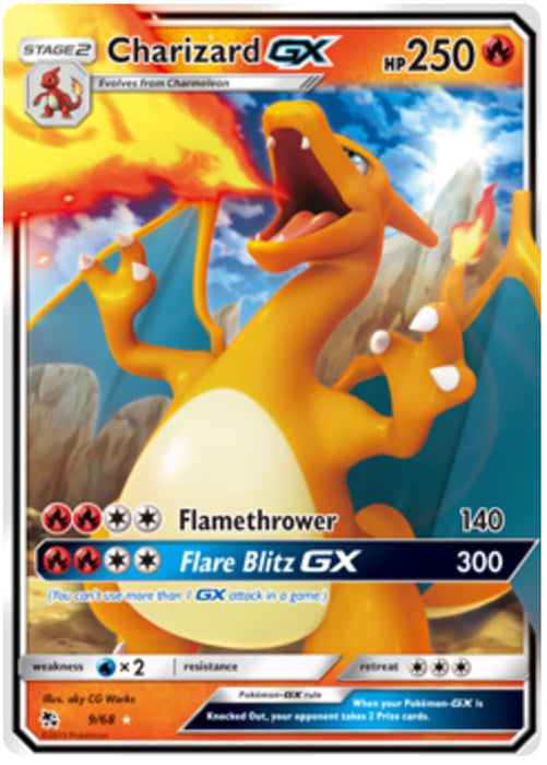 Charizard GX 9/68 Ultra Rare Pokemon Card (Hidden Fates)