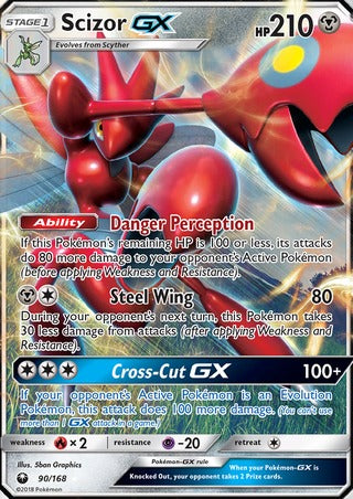 Scizor GX 90/168 Ultra Rare Pokemon Card (Celestial Storm) — Titan