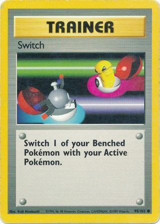 Switch 95/102 Common Exc. Cond Pokemon Card (Base Set)