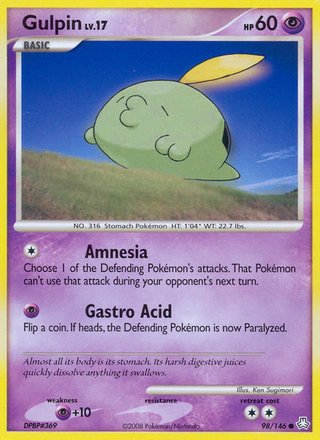 Gulpin 98/146 Common Pokemon Card (Legends Awakened)