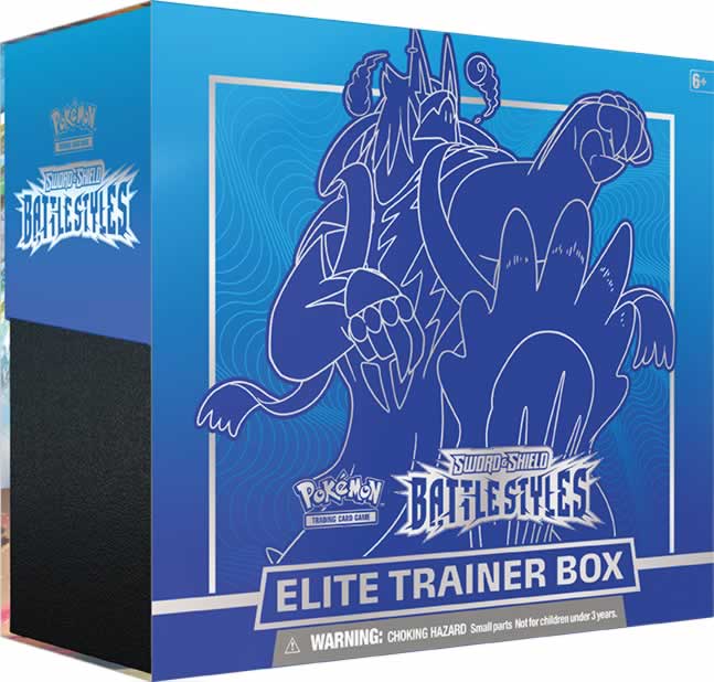 Pokemon SWSH05 Battle Styles Elite Trainer Box ft. Urshifu Rapid Strike (Blue)
