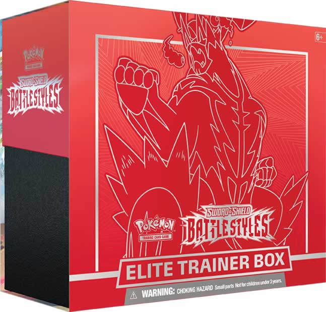 Pokemon SWSH05 Battle Styles Elite Trainer Box ft. Urshifu Single Strike (Red)
