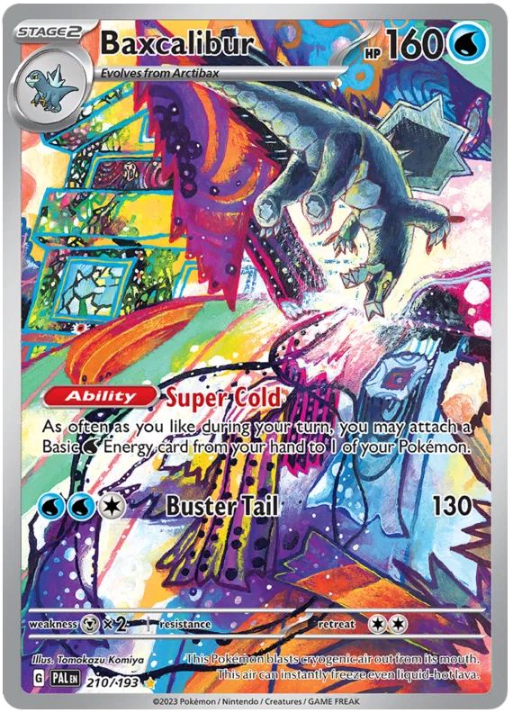 Baxcalibur 210/193 Illustration Rare Pokemon Card (SV2 Paldea