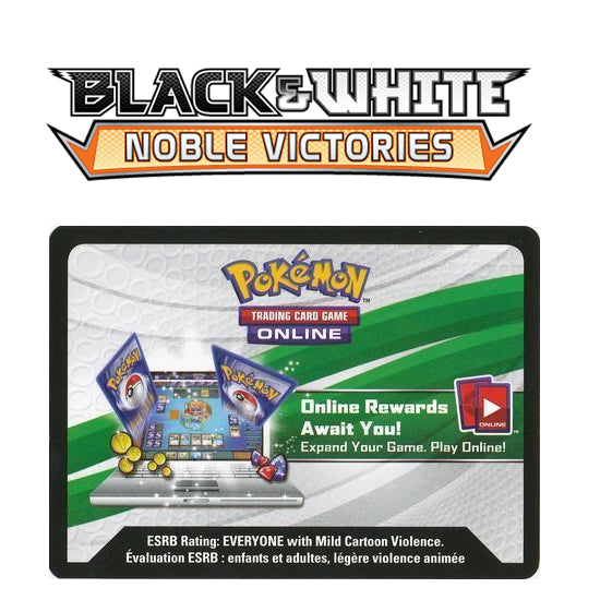 Pokemon Black & White: Noble Victories Online Booster Code
