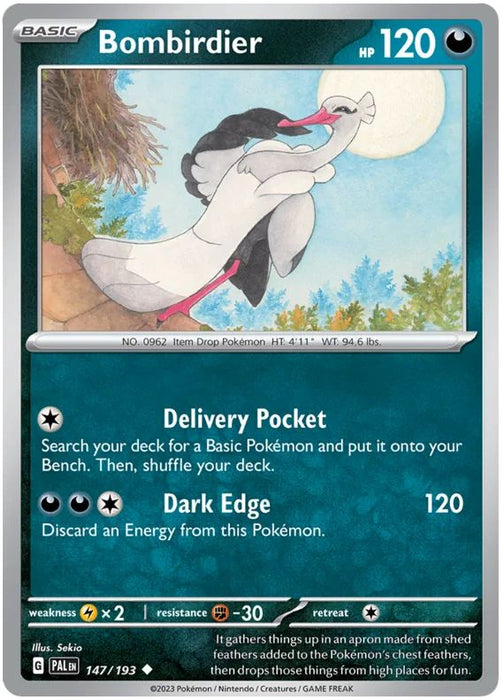 Bombirdier 147/193 Uncommon Pokemon Card (SV2 Paldea Evolved)