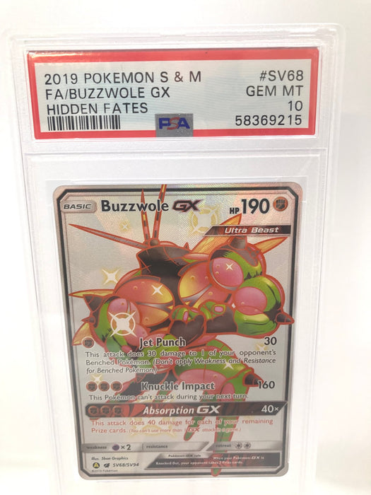 Buzzwole GX SV68/SV94 PSA 10 Gem Mint Graded Pokemon Card