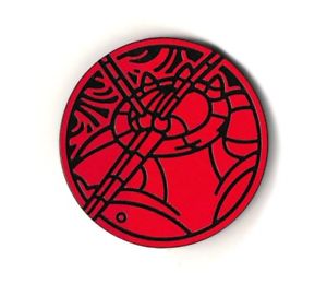 Buzzwole Clear Red Official Pokemon Coin