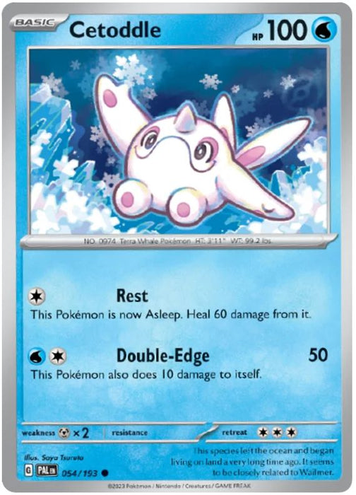 Cetoddle 054/193 Common Pokemon Card (SV2 Paldea Evolved)