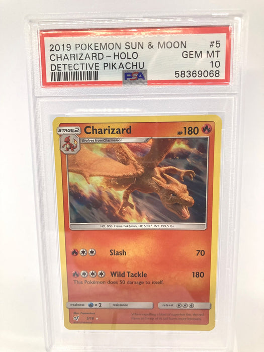 Charizard 5/18 PSA 10 Gem Mint Graded Pokemon Card