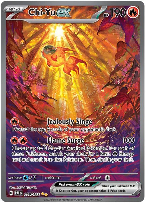 Chi-Yu ex 259/193 Special Illustration Rare Pokemon Card (SV2 Paldea Evolved)