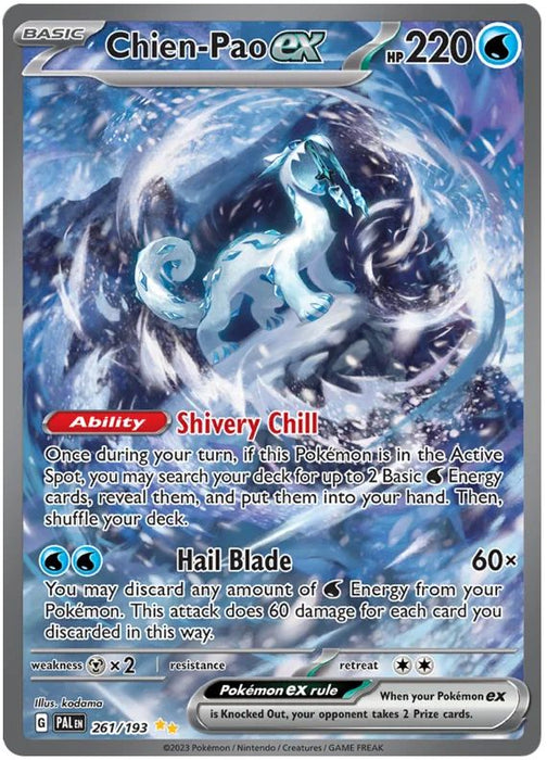 Chien-Pao ex 261/193 Special Illustration Rare Pokemon Card (SV2 Paldea Evolved)