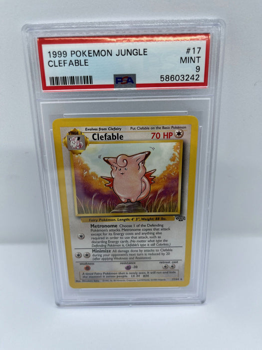 Clefable 1/64 PSA 8 Graded Rare Pokemon Card (1999 Pokemon Jungle)