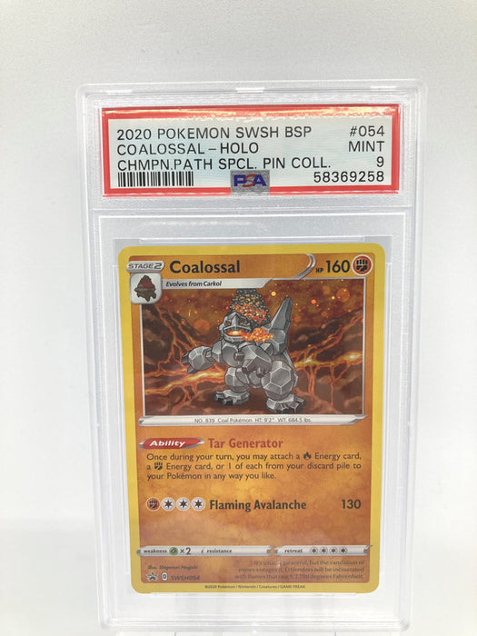 Coalossal SWSH054 PSA 9 Mint Graded Pokemon Card